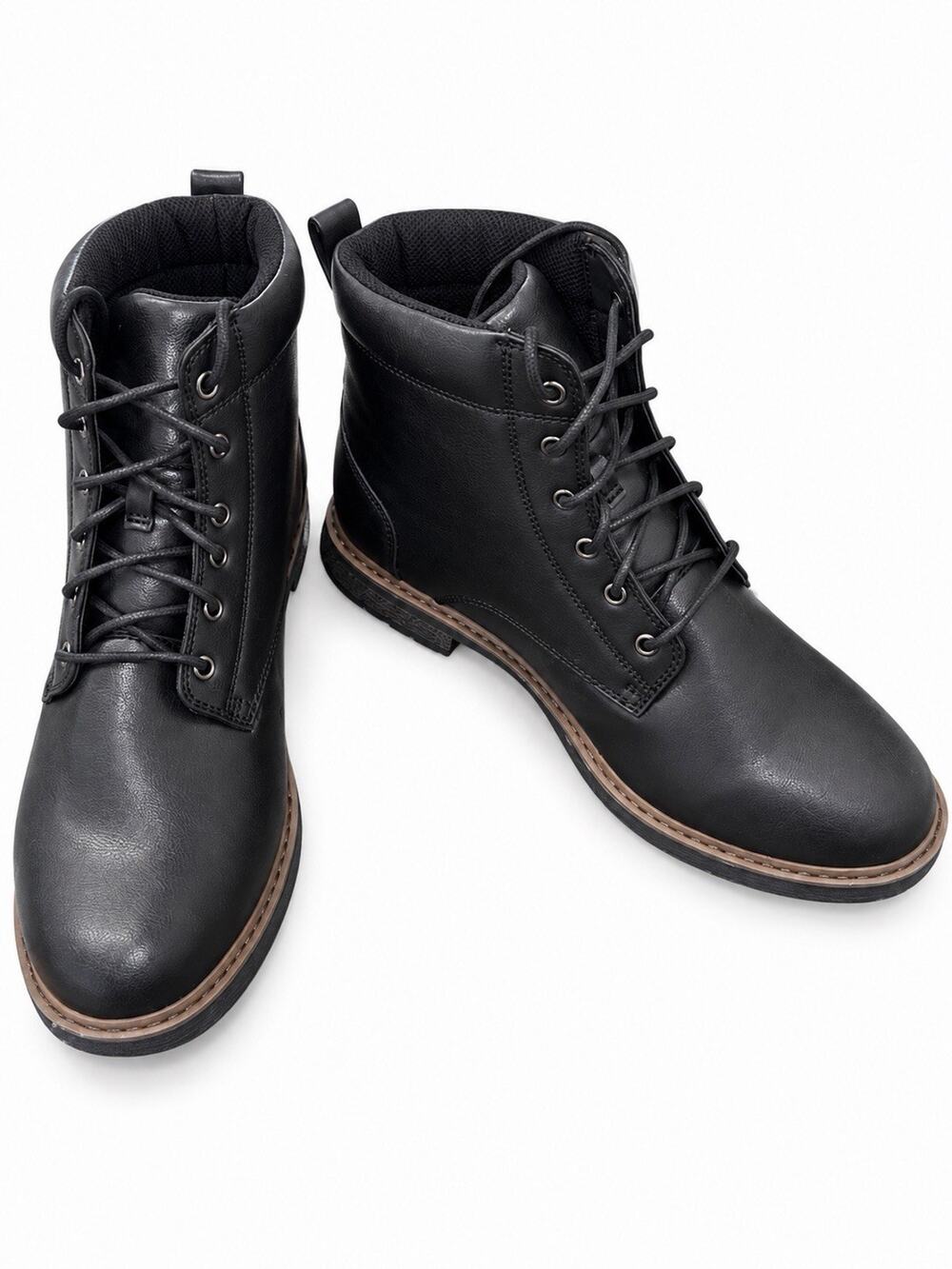 Goodfellow & Co Men’s Jeffrey Combat Boots Black Lace Up Ankle Boots Size 11.5